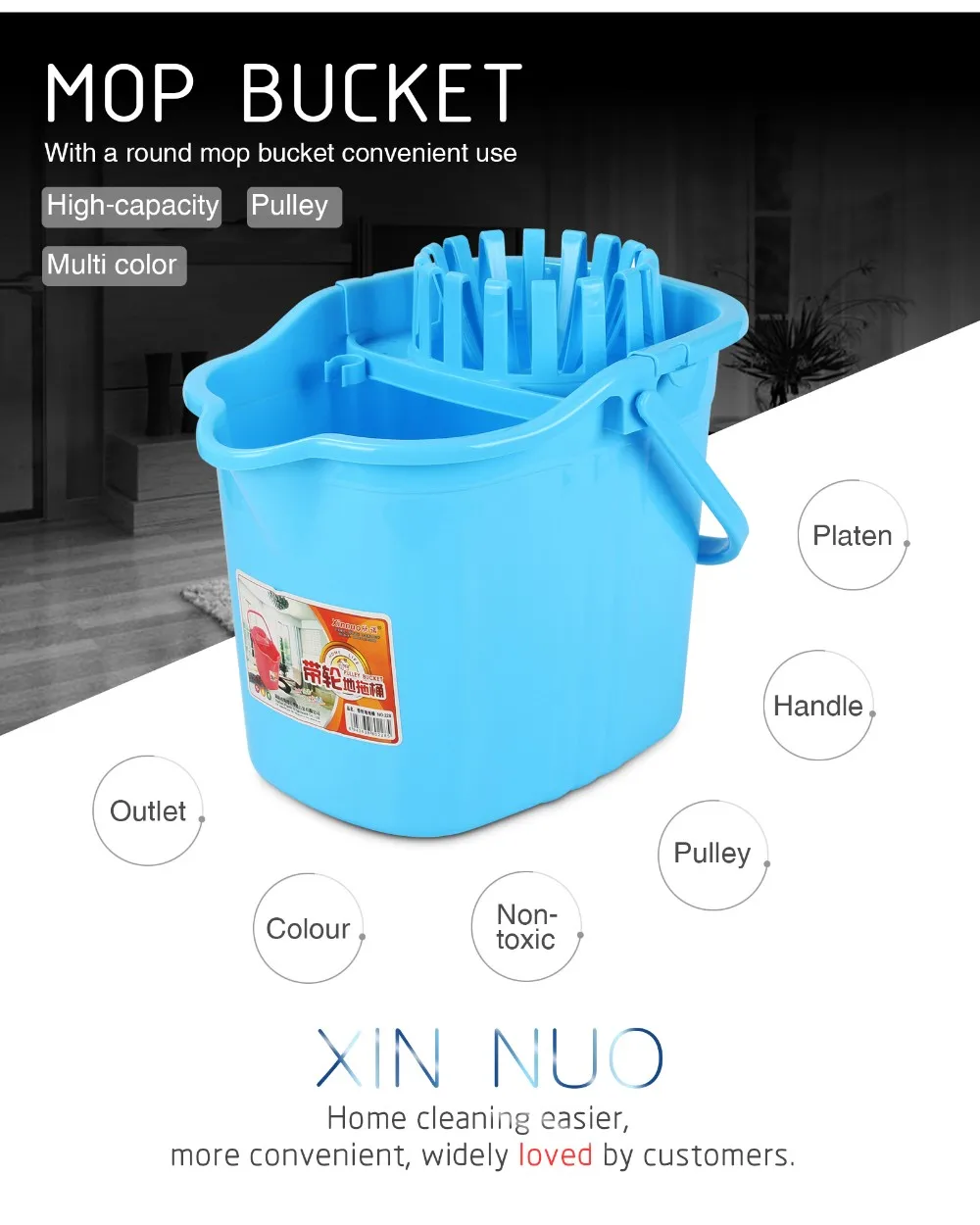 Cheap Plastic Mop Water Bucket 16l Buy Mop Bucket,Mop Water Bucket,Cheap Plastic Mop Water