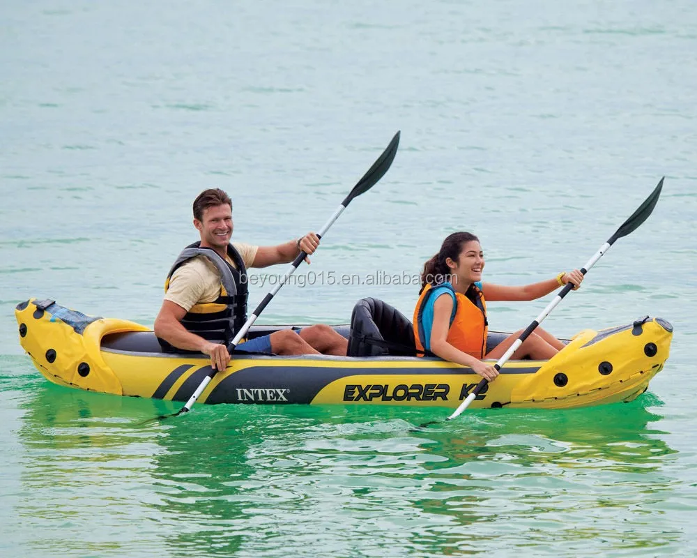Intex Explorer 68307 2 Person Inflatable Kayak Canoe For 