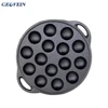 High Quality Bakeware Takoyaki Pan 15 Holes Cast Iron Muffin Pan