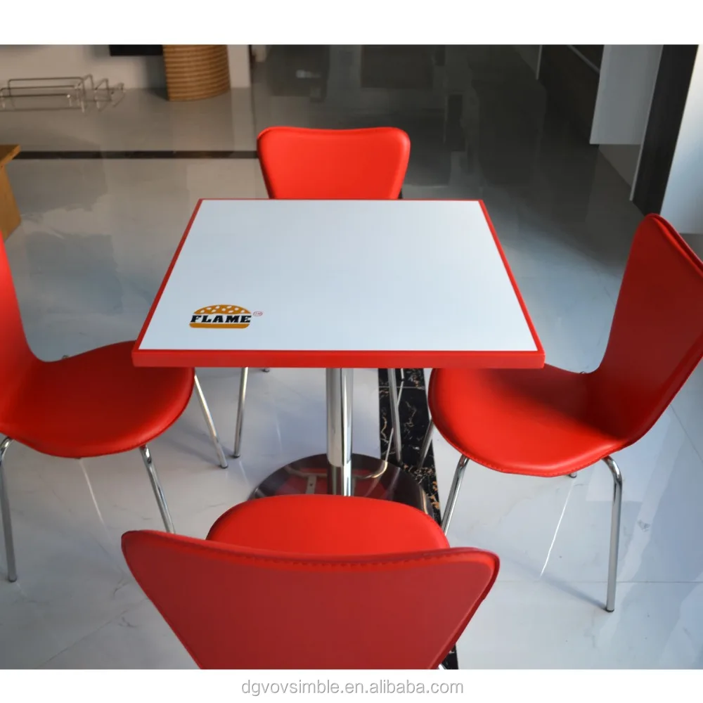 Artificial Marble Solid Surface Used Restaurant Table And Chairs