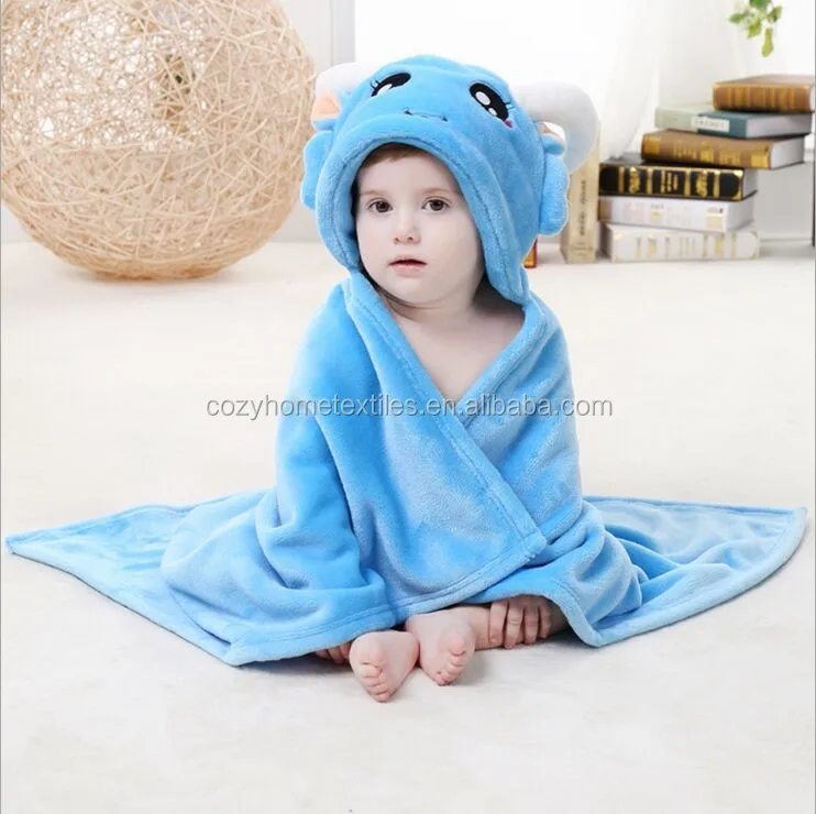 monogrammed hooded baby towel