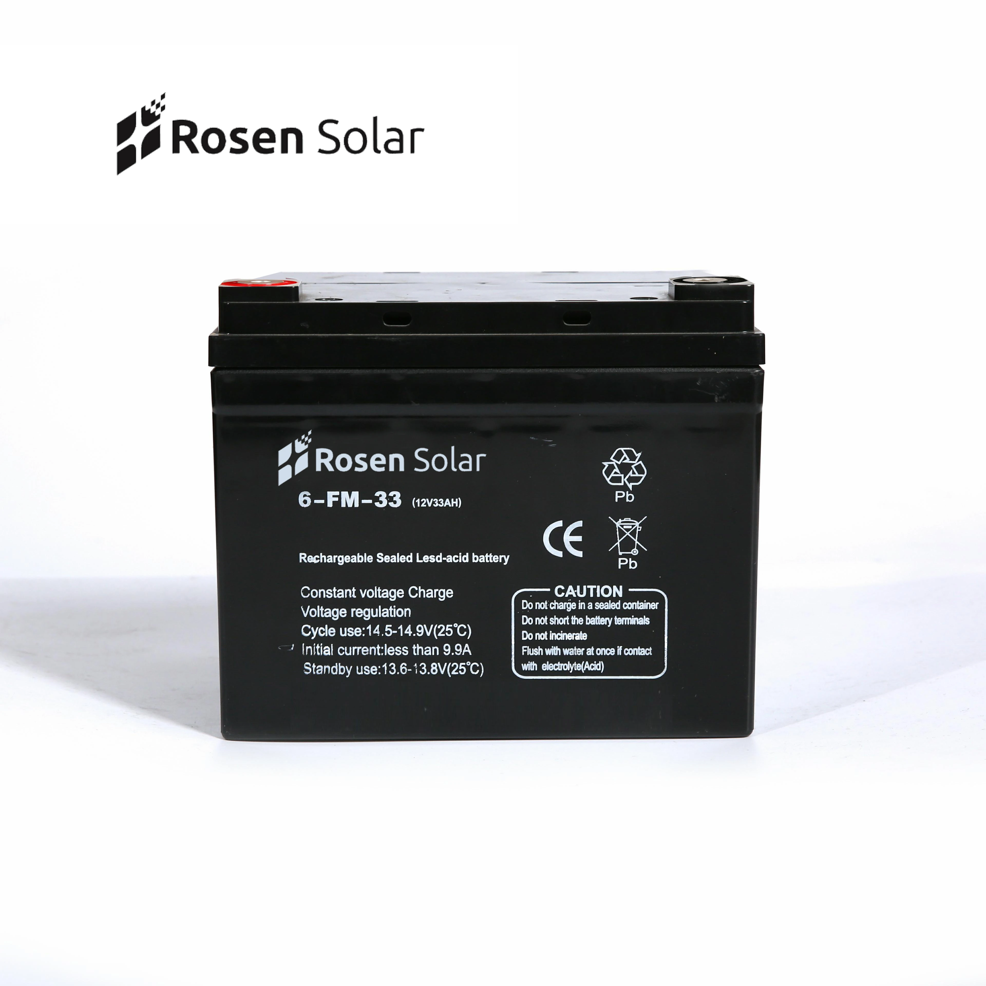 20hr Electricity Storage 12v 33ah Battery 12volt Agm Solar Battery