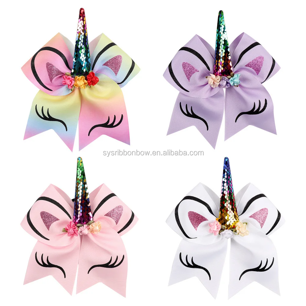 Wholesale 8 Inch grosgrain ribbon boutique hair bows