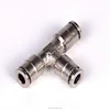 PET push fit fitting metal hose connector one touch male elbow tube fitting