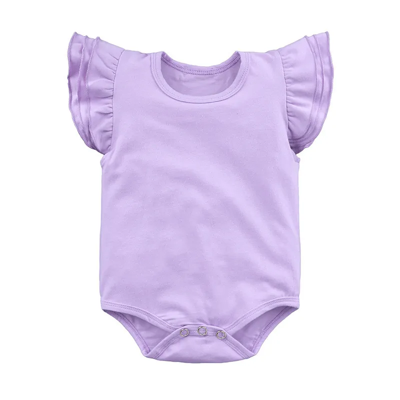 

Newborn Baby Clothes Fly Sleeve Cotton Baby Jumpsuit 2018 Baby Romper