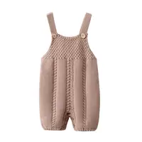 

2019 autumn winter new baby girls boys Knitting cotton romper children sleeveless clothing kids jumpsuit clothes 0-24 months