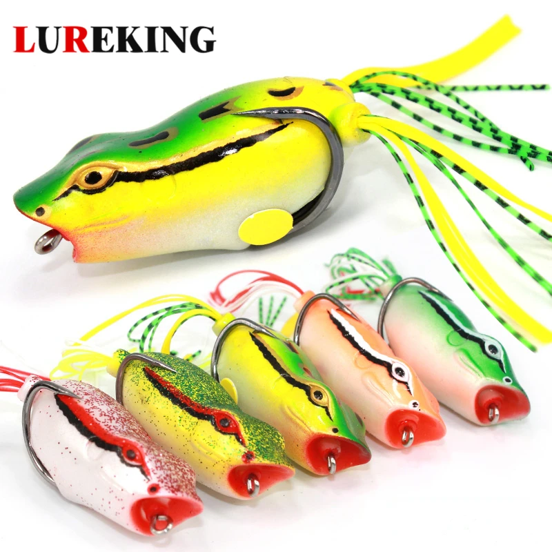 

Manufacturer Supply Artificial Fishing Jump Frog Lure, In Stock Topwater Lures Frog Bait