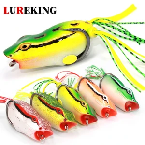 Manufacturer Supply Artificial Fishing Jump Frog Lure, In Stock Topwater Lures Frog Bait