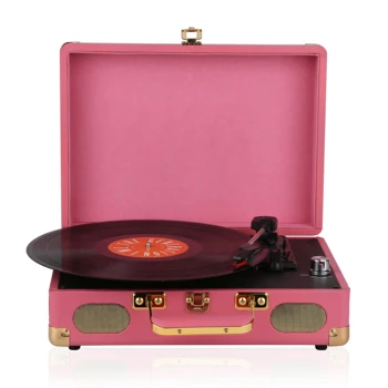 3 speed record player with speakers