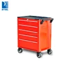 multi drawer metal rolling tool storage chest on wheels