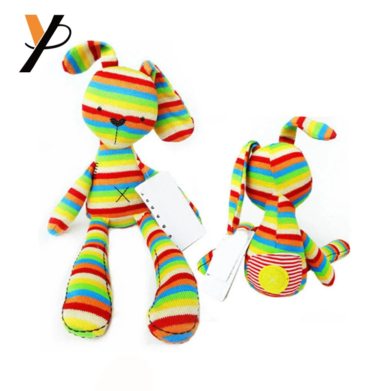 rainbow rabbit soft toy