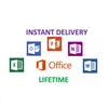 Instant Microsoft office 365 pro plus lifetime account office 2016 office 2019 Pro Key PC