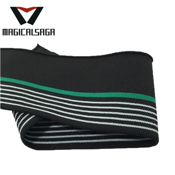 stripe rib knit fabric