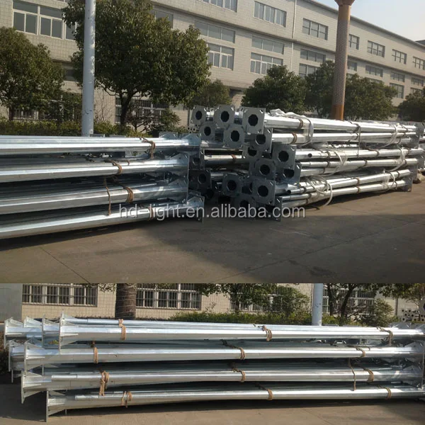 
6m-10m street light pole, steel pole , high way steel pole with high quality 