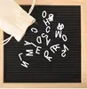 Black Changeable Letter Board Set with 10 x 10 Inch American Oak Frame