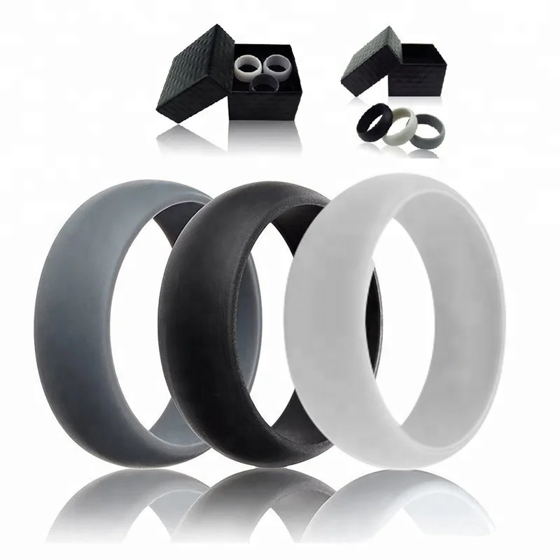 

Customized Silicone Wedding Ring, Any pantone color