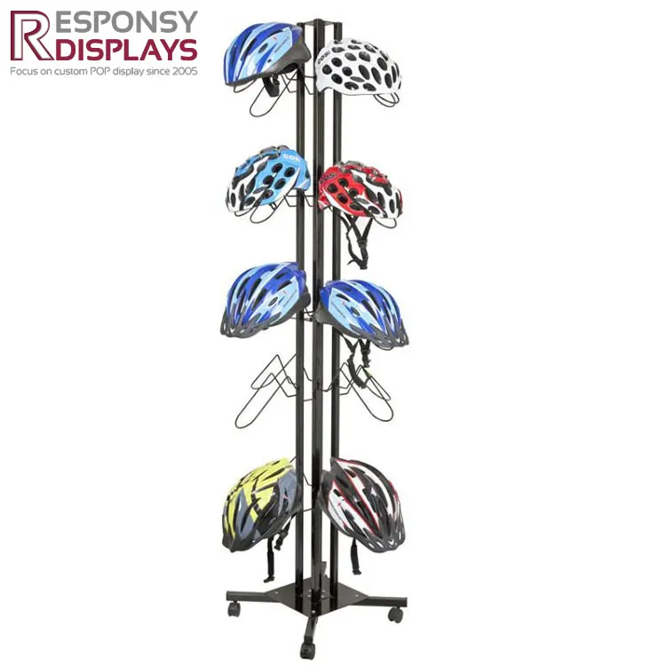 Customized Floor Metal Steel Wire Motorcycle Helmets Display Rack Buy