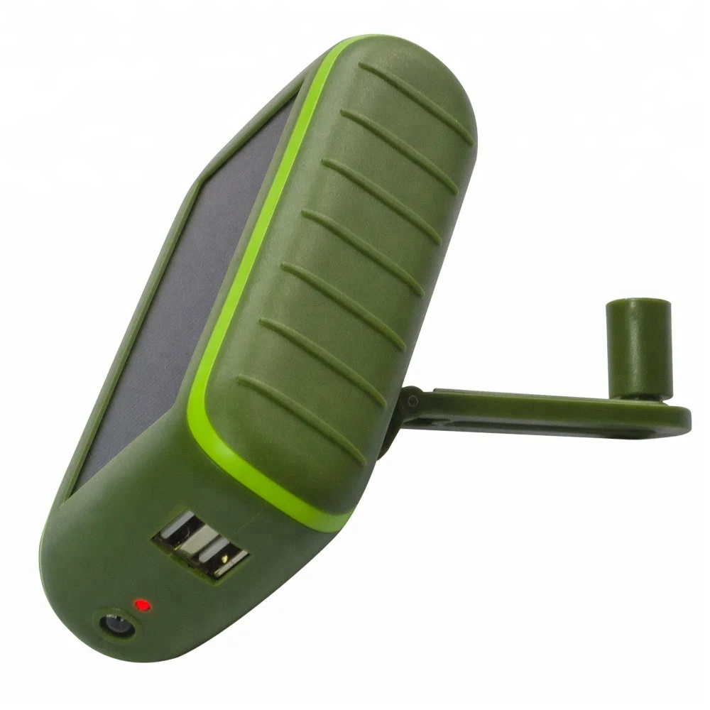 

Factory Supply 8000mah Portable Mobile Charger,Solar Power Bank Charger,Hand Generator Powered Charger