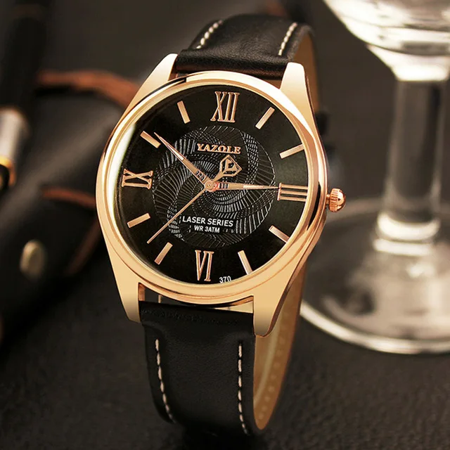 

2017 new trendy products YAZOLE 370 man watch Top Brand Luxury Famous Male Clock Quartz wrist watch