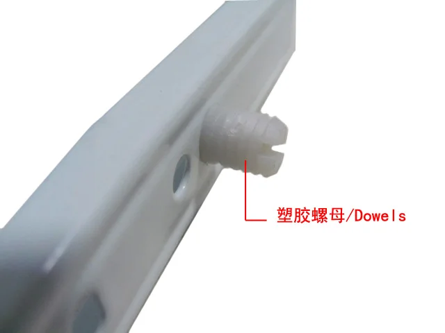 FGV side-clips Clamp-on locked channel rollers Drawer dust slides