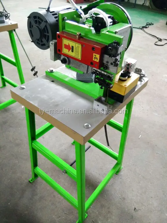 Manual Single Top Stop Zipper Metal Zip Machine - Tianyi