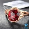 Hot Sale Cheapest Custom Fashion Women 925 Silver Plating18KGP Ring Jewelry CF003