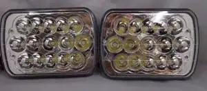 New World Motoring 7X6 H6014 H6052 H6054 LED Hid Cree Light Bulbs Crystal Clear Sealed Beam Headlamp Headlight Pair"