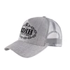 3d Embroidery Baseball Caps,Gray 5 Panel Letter Embroidery Logo Trucker Hat