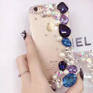 Luxury Cell Phone case Soft TPU case with Rhinestone for iphone6 6p 7 7p 8 8p x xs xsmax xr diamond back cover
