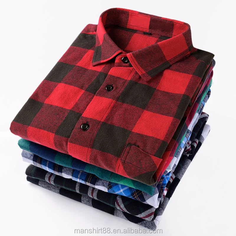 

Latest Flannel Shirt Design Long Sleeve Slim Fit High Quality Cheak Cotton Dress Shirt For Lady, Request