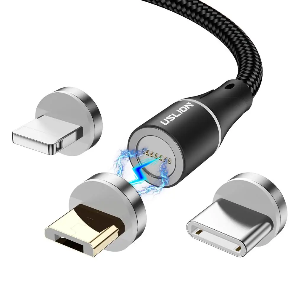 Uslion Fast Charging Usb Cable Magnetic Charger Cable With Data