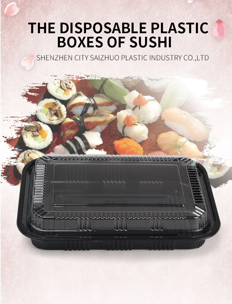 Factory supply disposable sushi container