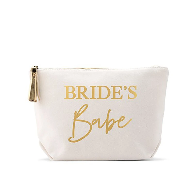 

Custom logo cute cotton canvas cosmetic pouch for gift