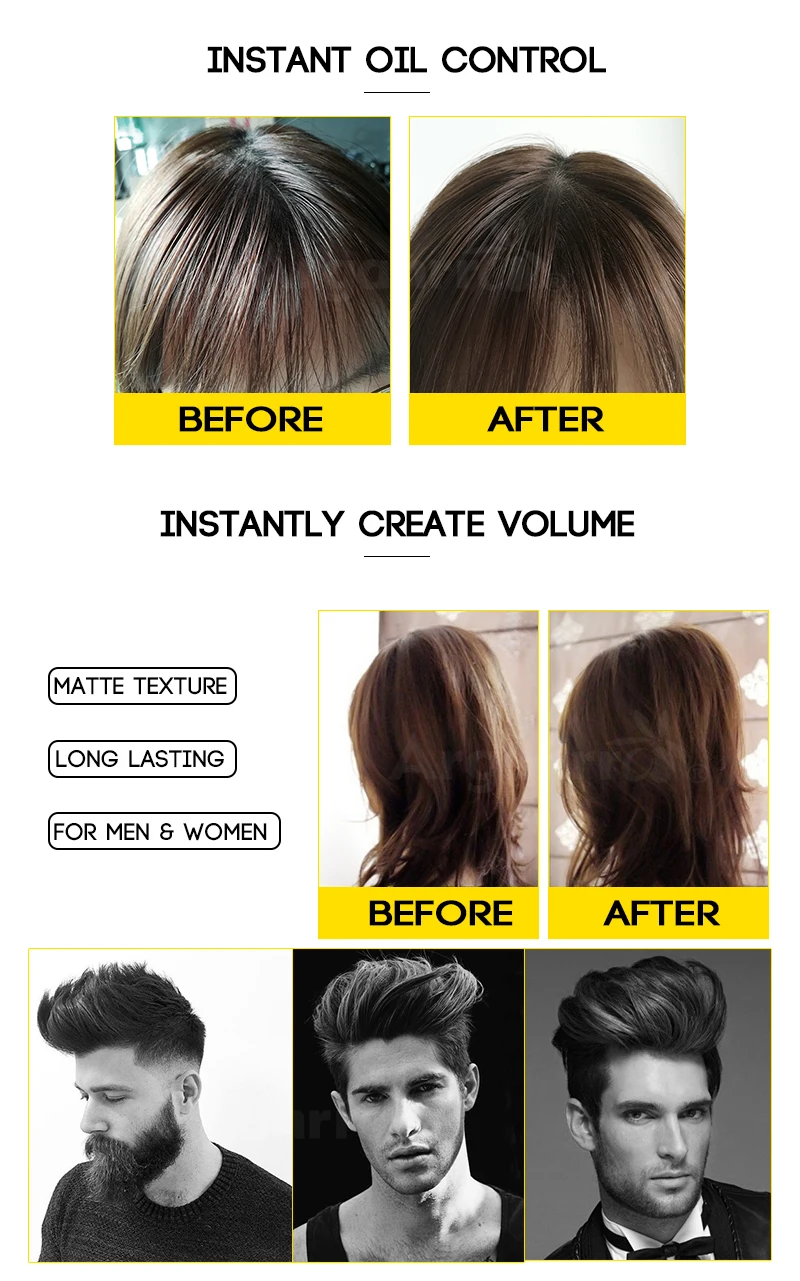 Custom Label Texture Powder Volume Powder For Barbershop View