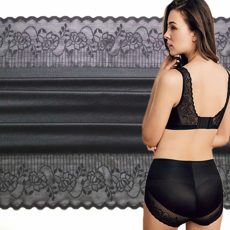 
Floral jacquard knitting lace fabric for corset dresses 