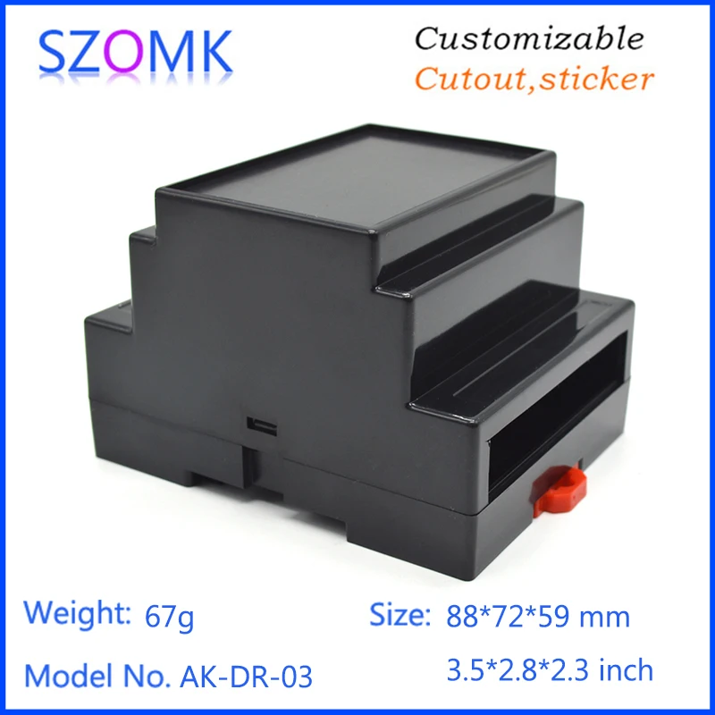 Nhà Cung Cấp Trung Quốc Szomk Vỏ Bọc Điều Khiển Công Nghiệp Ray Din Nhựa ABS Nhỏ Cho Thiết Bị Điện Tử