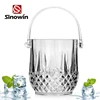 Tableware Acrylic Ice Bucket with Tongs Drinking Champagne Wine Cooler Bucket