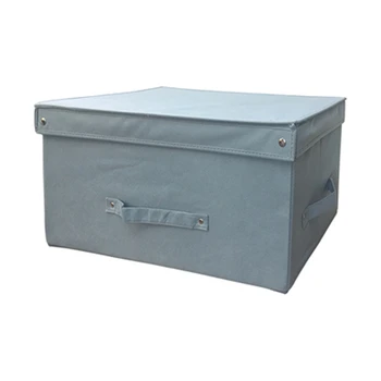 grey canvas storage boxes
