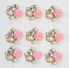 Wholesale rhinestone button Resin flower button Flatback button MYGRB051
