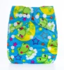 Digital Frog And Green Baby Cloth Diaper Educational Pocket Baby Diapers