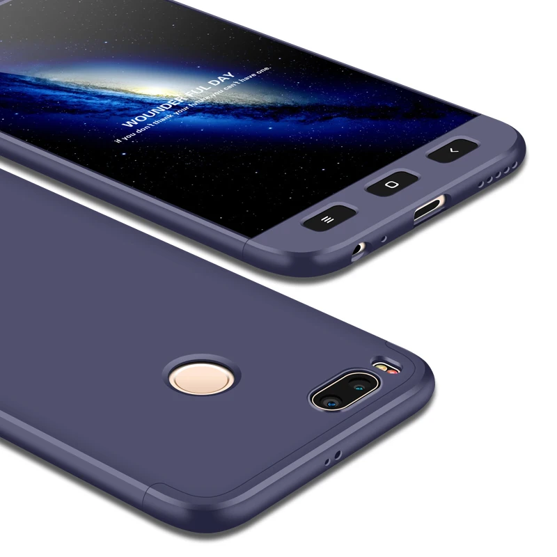 2018 hot sell 360 cover Removable 3in1 Hard PC Shield Back Cover Case for Xiaomi 5X phone cases