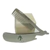 Customized logo pocket mini man gentleman private label beard comb folding comb
