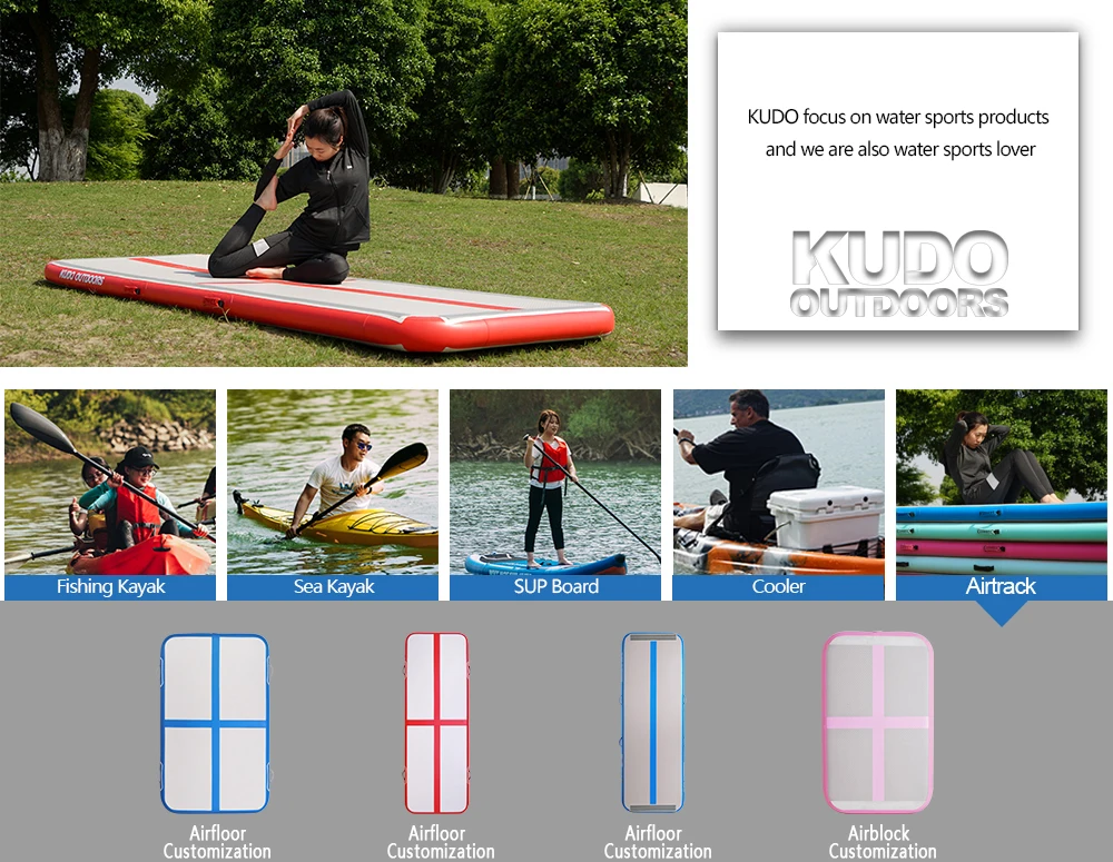 Wholesale Cheap 4/5/6/8/10/12m Floating Inflatable Air Tumble Track Mat