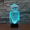 Yo yo check now 3d creative illusion night light crystal led table lamp