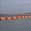 water slurry sand discharging PE floating dredge pipe with high prepssure