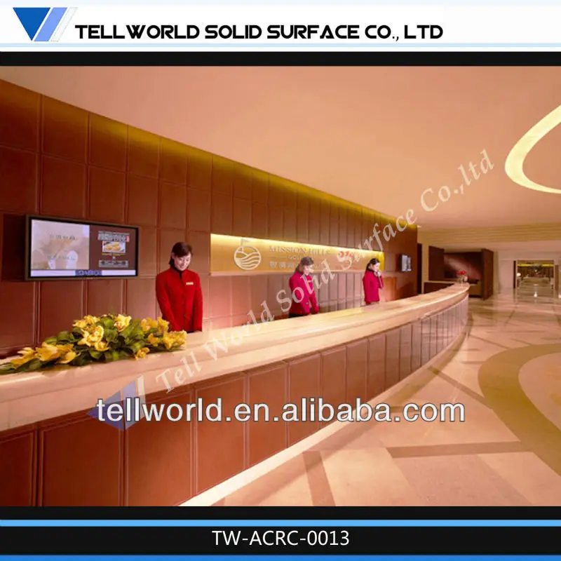 beauty modern design glacier white cashier desk,customized design