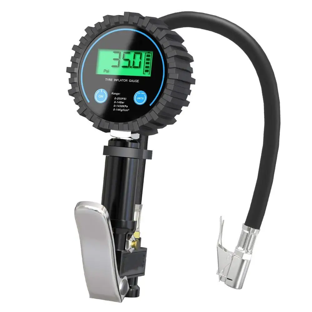 air hose tire inflator with gauge