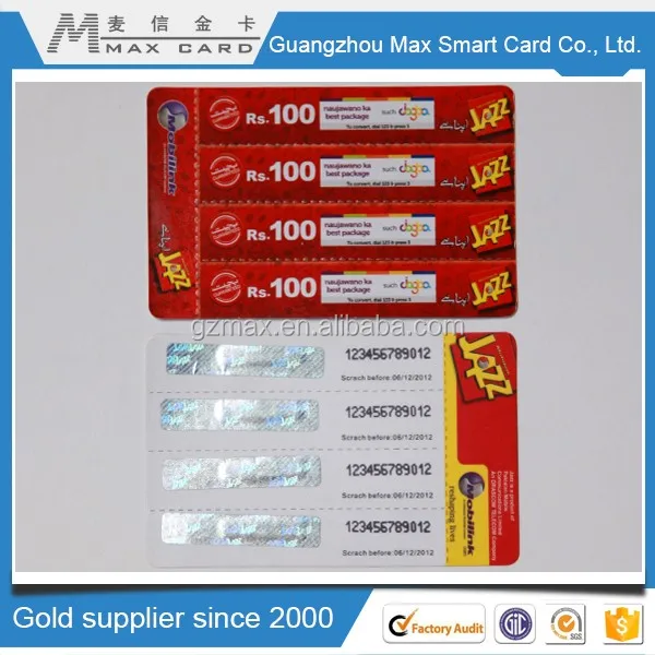 New Promotion custom printing lottery scratch card With Cheap price