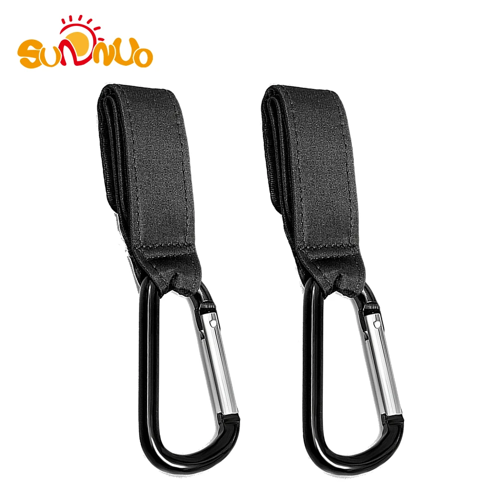 

SUNNUO SUNNUO 2 Pack High Quality bebe Baby Pushchair Belt Snap Buckle Hook baby Buggy Hook Stroller hook, Customized