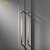 Luxury Black bedroom furniture handles Brass Door knobs and pulls